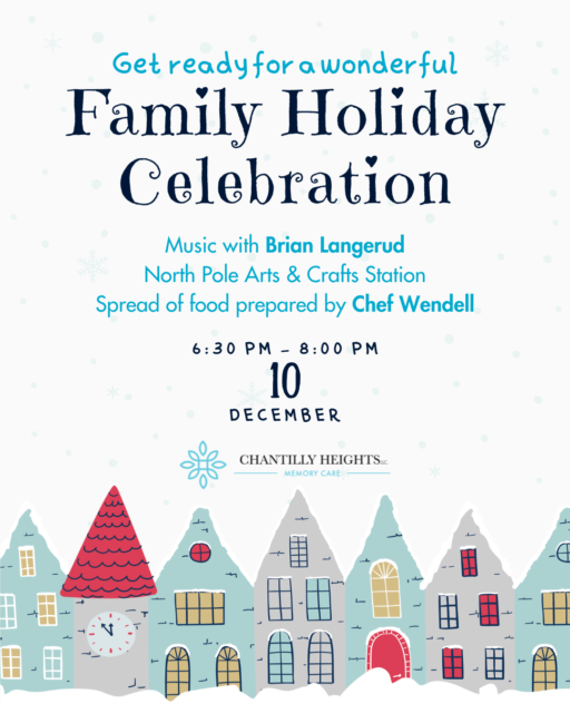 family holiday celebration event at chantilly heights
